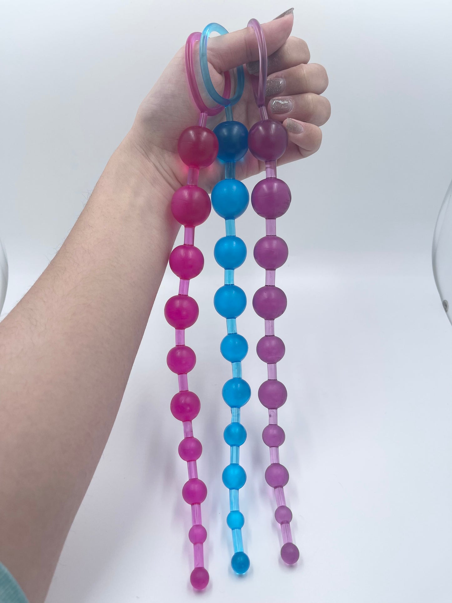 Extra Large Jelly Anal Beads Massage Butt Plug Sex Toy for Beginner Bdsm Cosplay Anal play