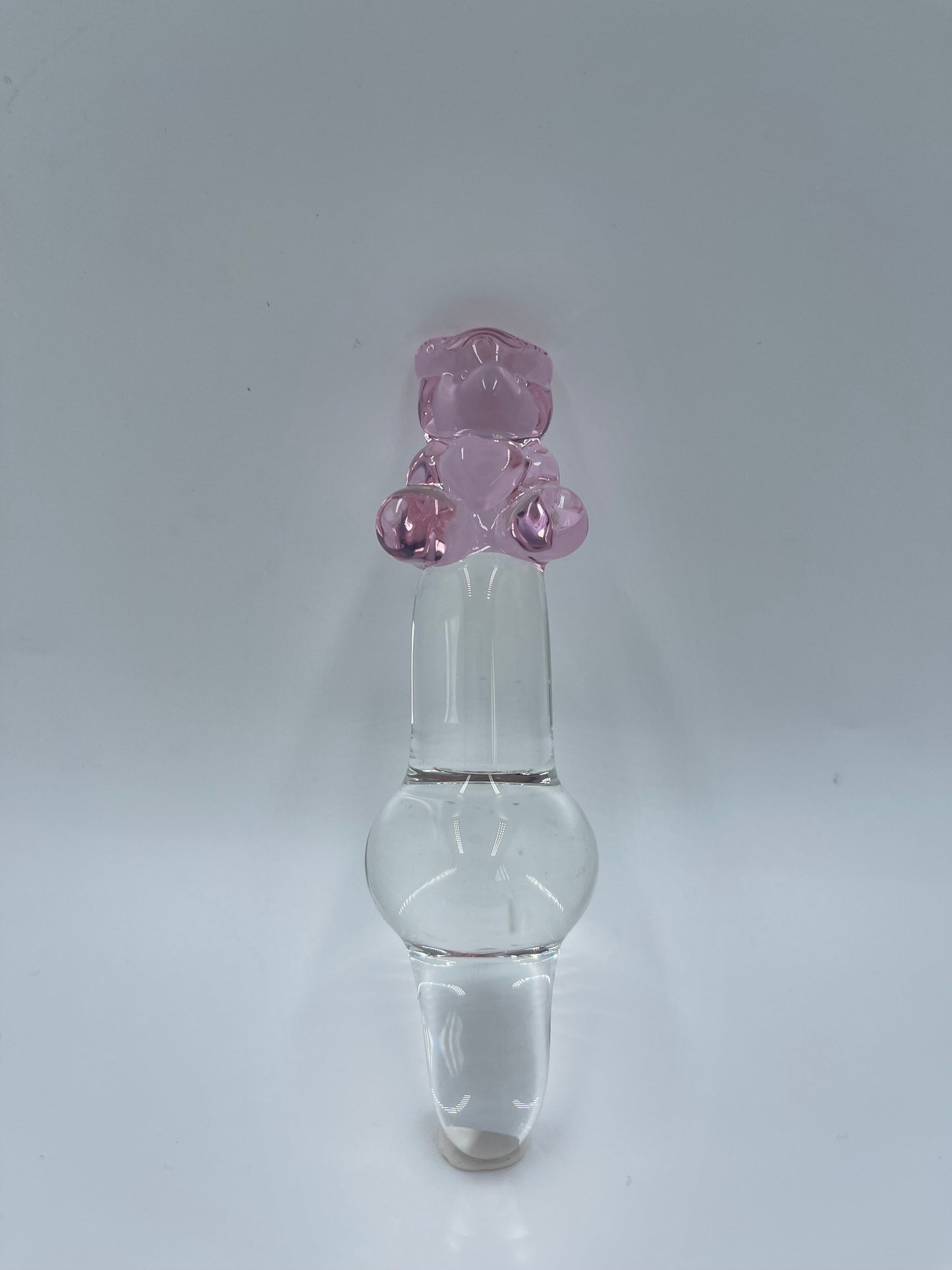 Kawaii Heart Shape Glass Anal Plug/ Teddy Bear Adult Toys Travel kits/ Cute Anal Toys
