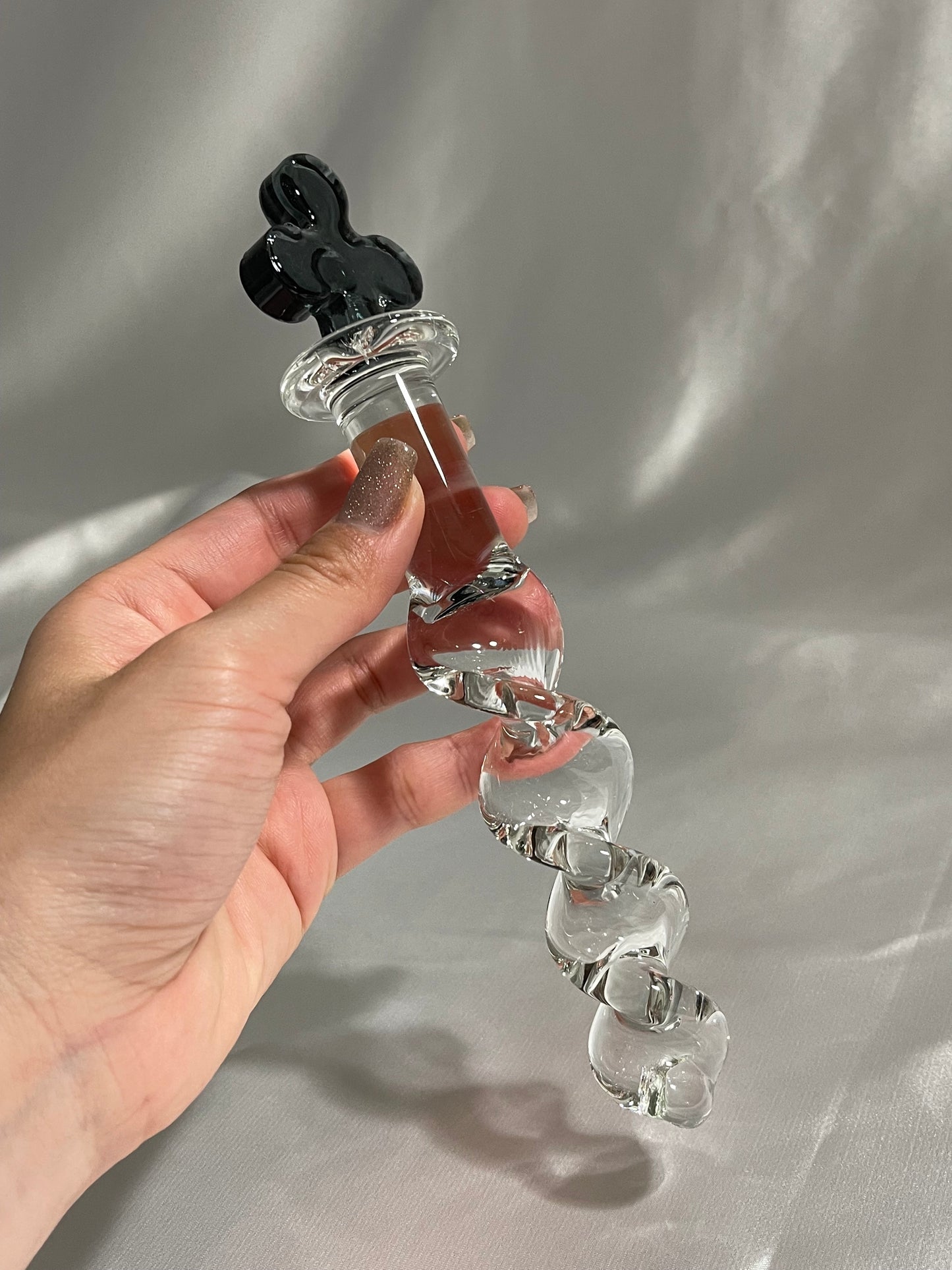 Poker Crystal Glass Wand/ Kawaii Glass Dildo for women/ diamond/heart/club/spade